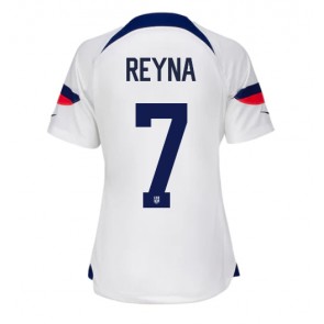 Forenede Stater Giovanni Reyna #7 Hjemmebanetrøje Dame VM 2022 Kort ærmer